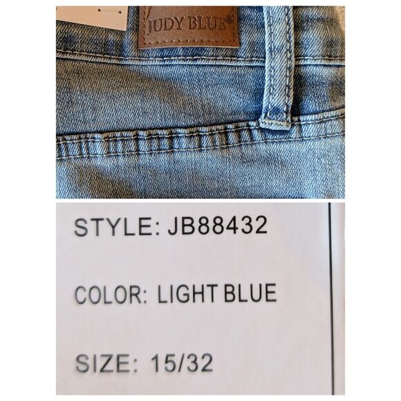 Judy Blue Skinny Lace Peekaboo Distressed Stretch Ankle Jeans Sz 15/32 - Picture 8 of 10